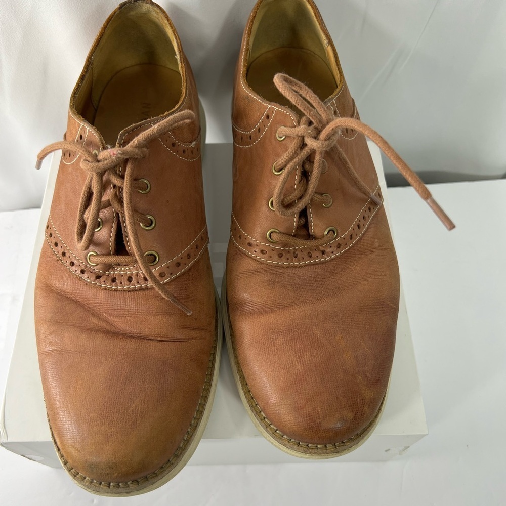 Cole‎ Haan Tan Leather Derby Shoes